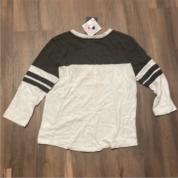 Genuine Merchandise women’s Long Sleeve Tee - Black, White, and Orange - Picture 6 of 8